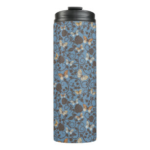 Bouteilles Isothermes motif avec les roses et le papillon