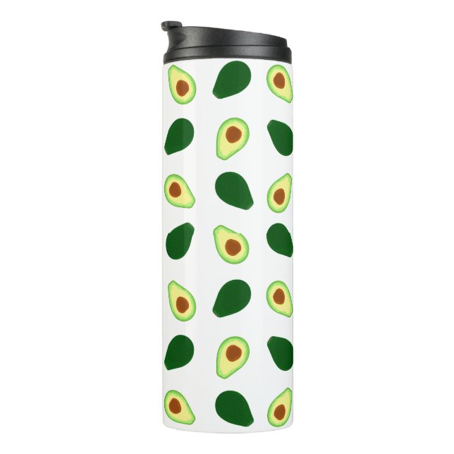 Bouteilles Isothermes Motif Avocado à tambour thermique imprimé (Tourné sur la droite)