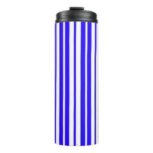 Bouteilles Isothermes Motif Bleu Blanc Vertical Grilles