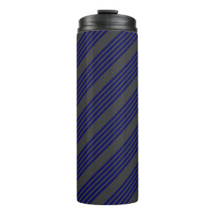 Bouteilles Isothermes Motif bleu marine et charbon cinq bandes