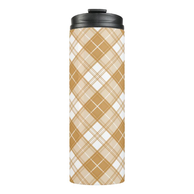 Bouteilles Isothermes Motif Brown Tartan blanc yxm0uat9 (Devant)
