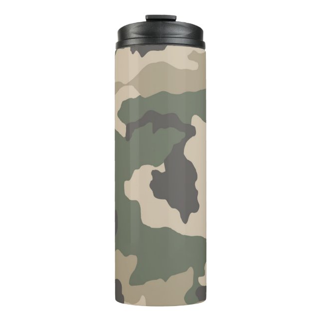 Bouteilles Isothermes Motif Camo Vert (Devant)