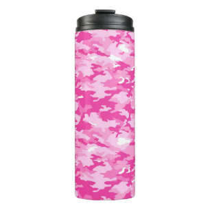 Bouteilles Isothermes Motif camouflage rose – Sensibilisation au cancer 