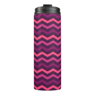 Bouteilles Isothermes Motif Chevron Coucher de Soleil Néon