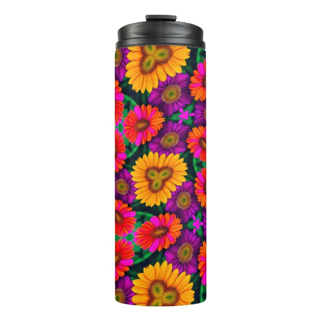 Bouteilles Isothermes Motif coloré Daisy Bouquet (Devant)