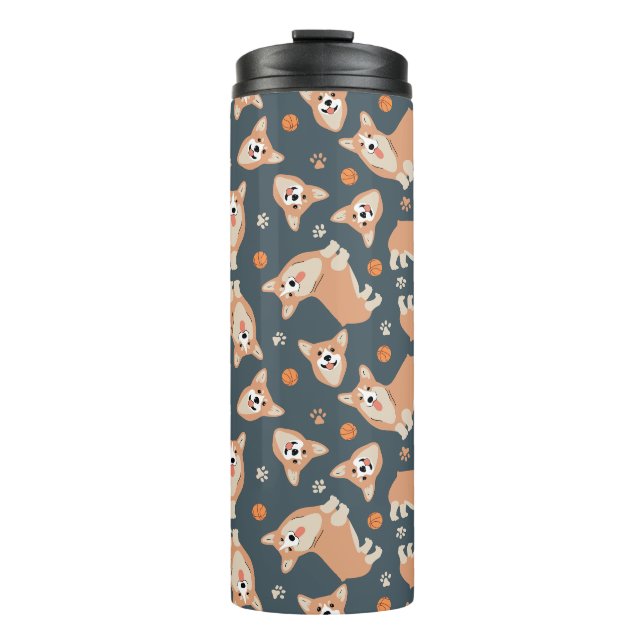 Bouteilles Isothermes Motif Cute Corgi (Devant)