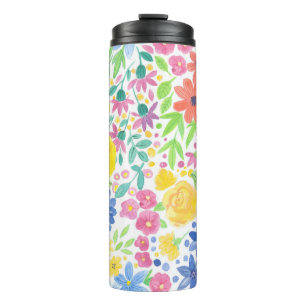 Bouteilles Isothermes Motif d'aquarelle florale