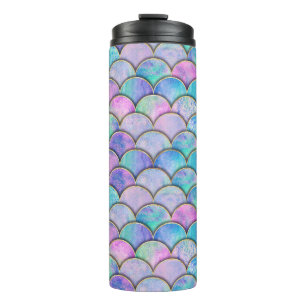 Bouteilles Isothermes Motif d'aquarelle japonais à échelle de sirène