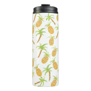 Bouteilles Isothermes Motif d'aquarelle transparente avec ananas et pa