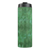 Motif d'arlequin Vintage vert Iridescente