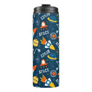 Bouteilles Isothermes Motif d'aventures spatiales colorées