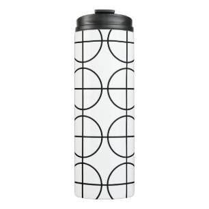 Bouteilles Isothermes Motif de bande Cercle noir et blanc
