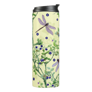 Bouteilles Isothermes Motif de bleuets avec libellules