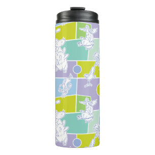 Bouteilles Isothermes Motif de bloc couleur vache et poulet