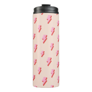 Bouteilles Isothermes Motif de boulon de foudre rose