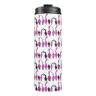 Bouteilles Isothermes Motif de boutons de chats violets