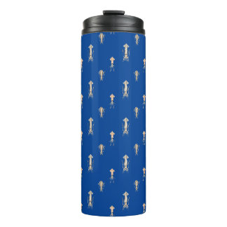 Bouteilles Isothermes Motif de calmar bleu profond