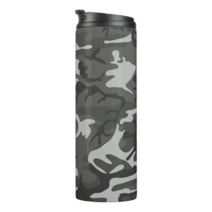Bouteilles Isothermes Motif de Camouflage gris, Motif militaire, Armée