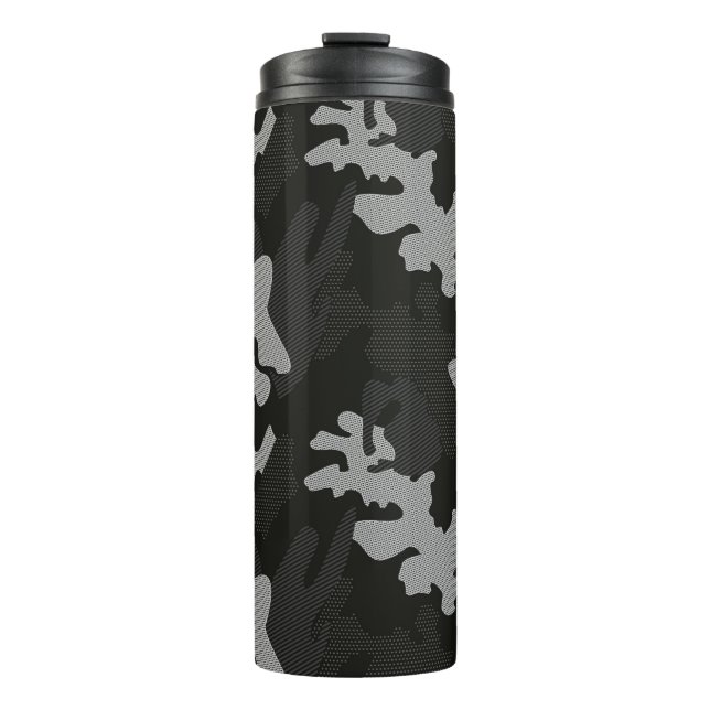 Bouteilles Isothermes Motif de camouflage noir (Devant)