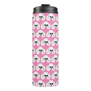 Bouteilles Isothermes Motif de caniche mignon rose