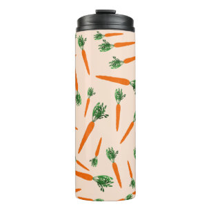 Bouteilles Isothermes Motif de carottes orange