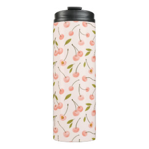 Bouteilles Isothermes Motif de cerise aquarelle