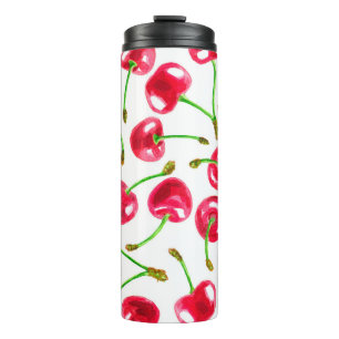 Bouteilles Isothermes Motif de cerises d'aquarelle