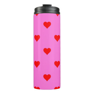 Bouteilles Isothermes Motif de coeur simple violet rouge mou