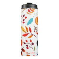 Motif de feuilles Citrouilles d'automne moderne