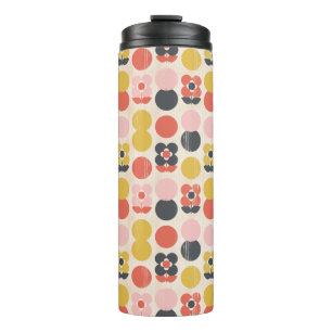Bouteilles Isothermes Motif de fleur moderne de la moitié du siècle