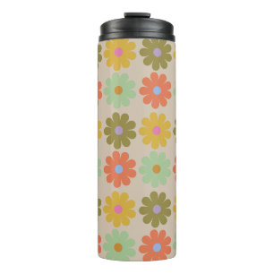 Bouteilles Isothermes Motif de fleurs pastel vintage simple