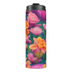 Bouteilles Isothermes Motif de fleurs tropicales hawaïennes