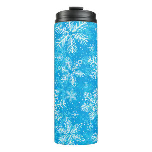 Bouteilles Isothermes Motif de flocons blancs