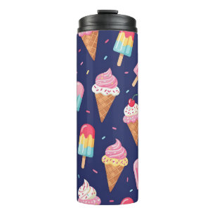 Bouteilles Isothermes Motif de glace, popsicles et cerises