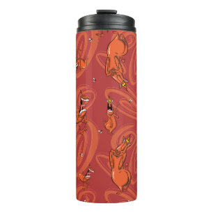 Bouteilles Isothermes Motif de la vache et du poulet rouge