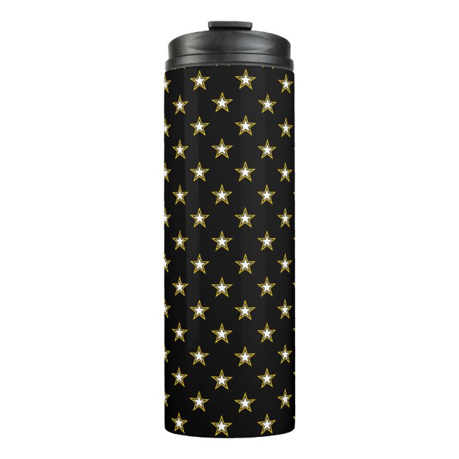 Bouteilles Isothermes Motif de l'Armée Noire et Or (Devant)
