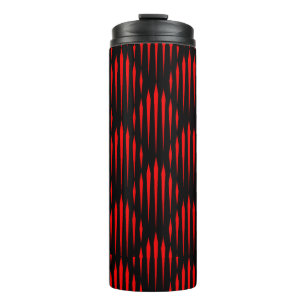 Bouteilles Isothermes Motif de ligne abstraite rouge et noire