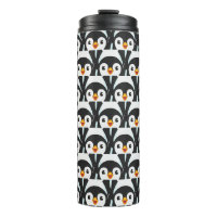 Motif de manchot moderne noir et blanc