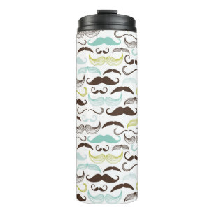 Bouteilles Isothermes Motif de moustache, rétro style 2