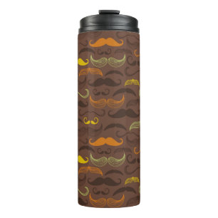 Bouteilles Isothermes Motif de moustache, rétro style 5