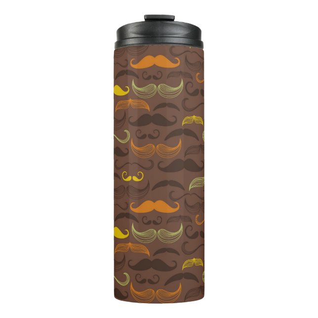 Bouteilles Isothermes Motif de moustache, rétro style 5 (Devant)