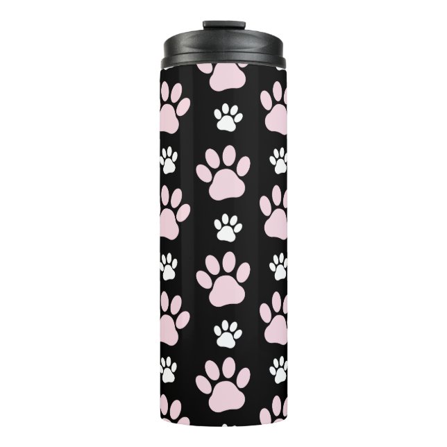 Bouteilles Isothermes Motif De Pailles, Pailles Roses, Pailles De Chien, (Devant)
