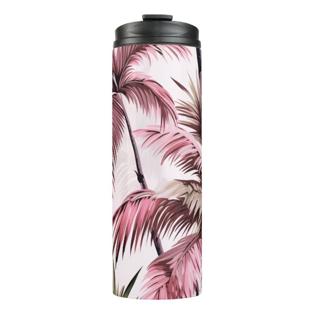 Bouteilles Isothermes Motif de palme Ethereales rosé (Devant)