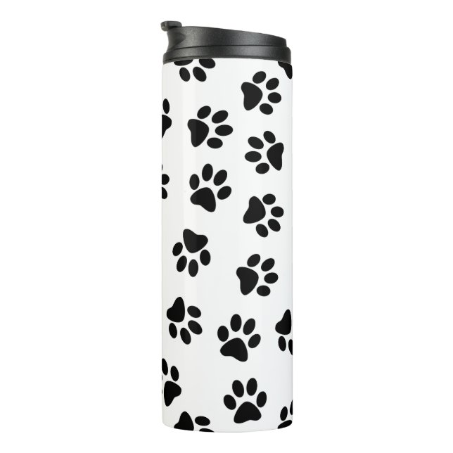 Bouteilles Isothermes Motif De Pâtes, Paniers De Chien, Paniers Noirs (Tourné sur la droite)