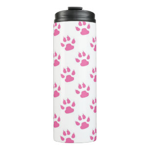 Bouteilles Isothermes Motif de pattes kitty roses