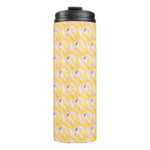 Bouteilles Isothermes Motif de pétale de fleur jaune beurre doux 