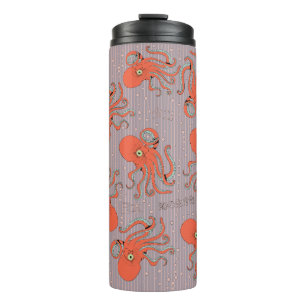 Bouteilles Isothermes Motif de pieuvre japonaise