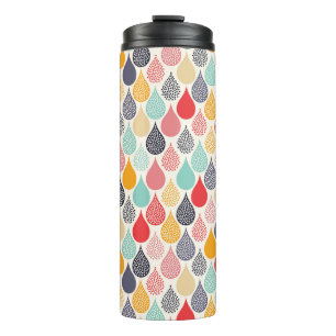 Bouteilles Isothermes Motif de point d'art pop Raindrop