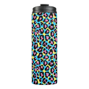 Bouteilles Isothermes Motif de Spots Neon Leopard