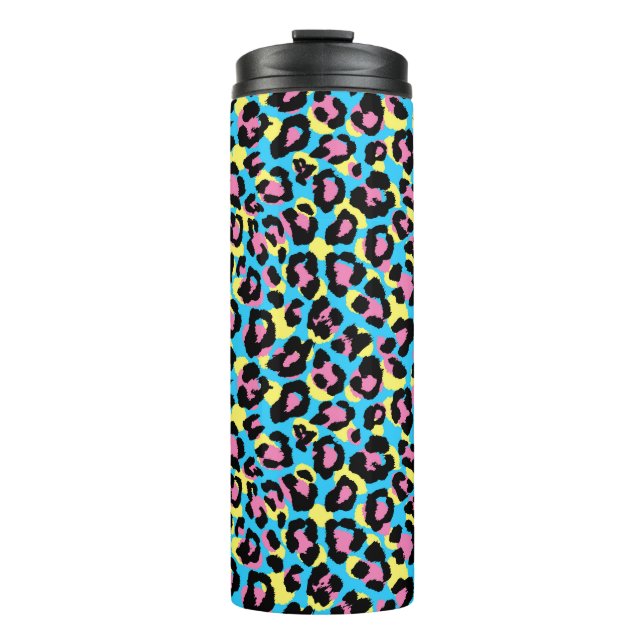 Bouteilles Isothermes Motif de Spots Neon Leopard (Devant)